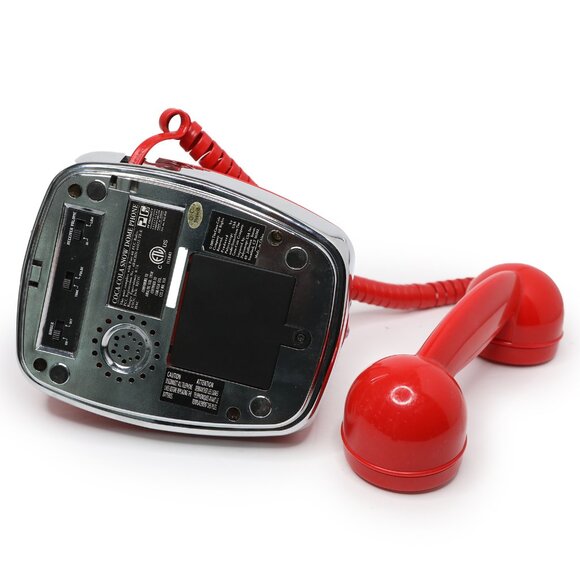 Vintage Coca Cola Snow Dome RED Coke Landline Telephone Push Button 2003 Desktop - Picture 6 of 9